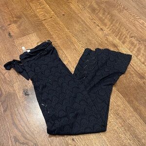 A. Ché Women’s Wide Leg Pants Black Size Small